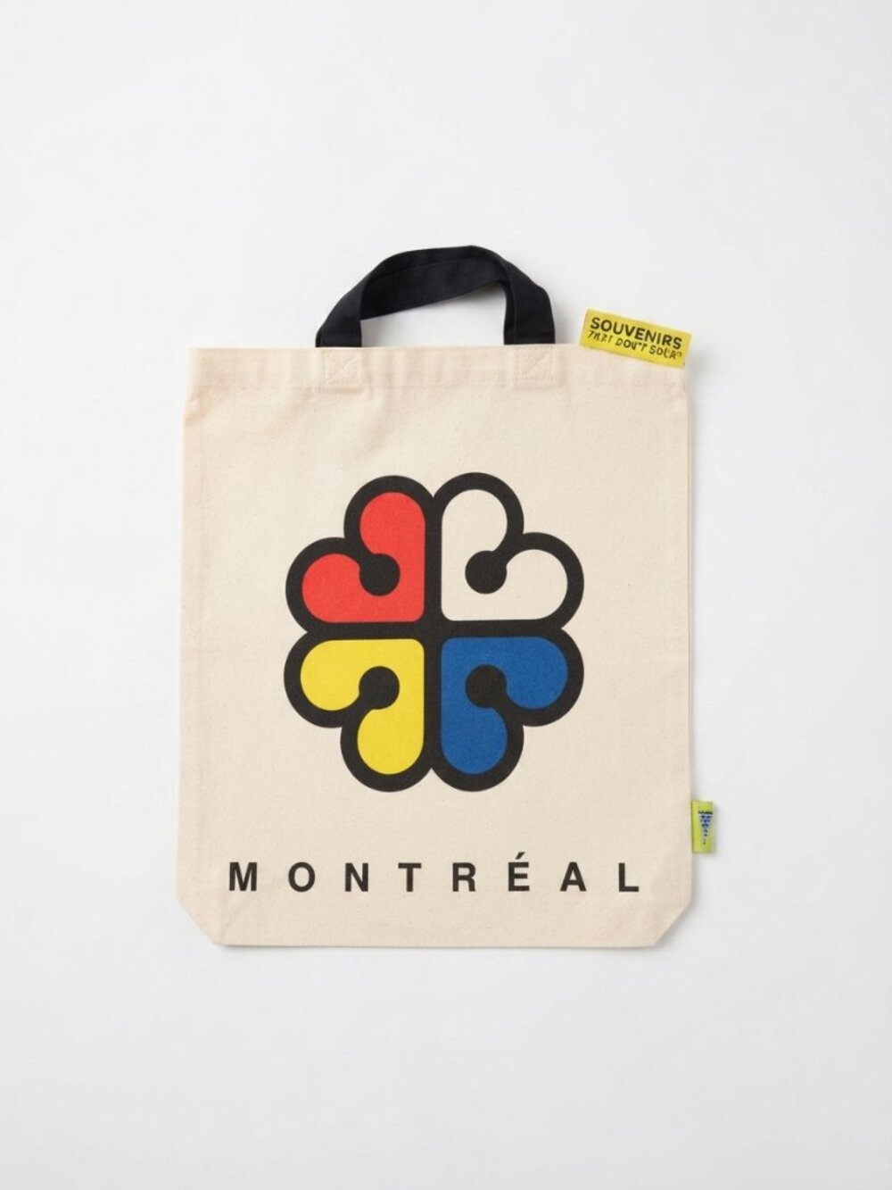 Main and Local "Montréal" City Logo Canvas Tote Bag - NWT